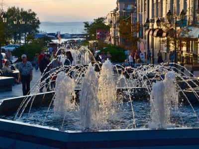 Walking tour to downtown part of Vladivostok