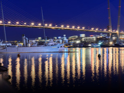 Night lights of Vladivostok